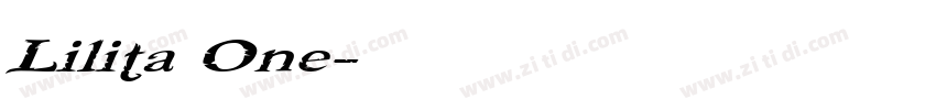 Lilita One字体转换